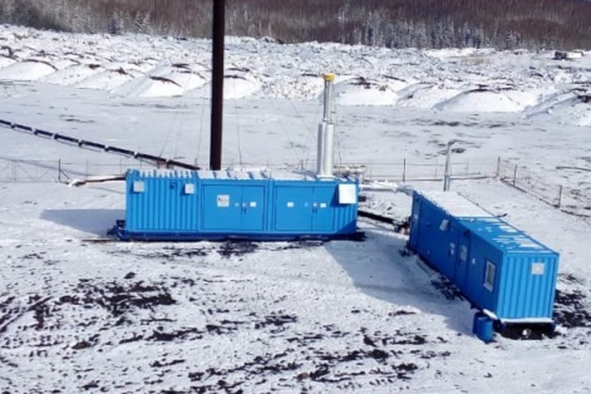 A-TEC Containeranlage im Winter